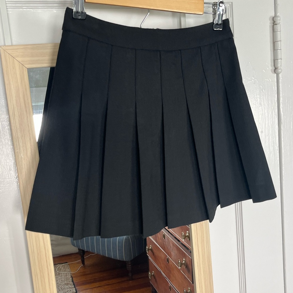 Aritzia Sunday Best Black Pleated Micro Mini Skirt size 0